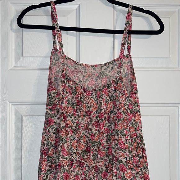 Old Navy Floral Pink Midi Dress - Picture 4 of 4